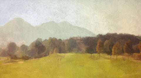 The  Green Black Ornate Wood Framed Art Print with Double Matting by Bay, Noah