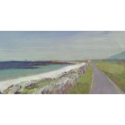 Scottish  Road Gold Ornate Wood Framed Art Print with Double Matting by Bay, Noah