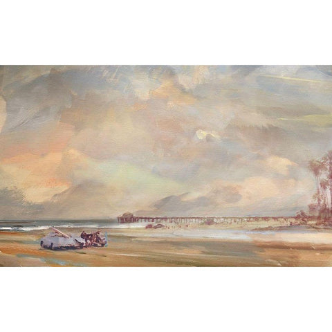 The  North Swell Gold Ornate Wood Framed Art Print with Double Matting by Bay, Noah
