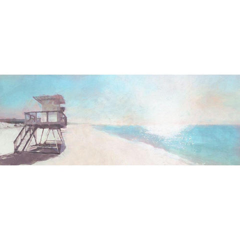 Solitary  Hut Black Modern Wood Framed Art Print by Bay, Noah