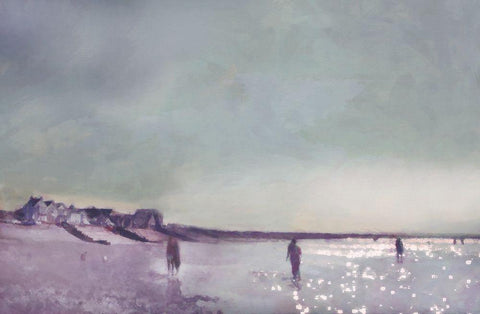 Whitstable  Sun Black Ornate Wood Framed Art Print with Double Matting by Bay, Noah