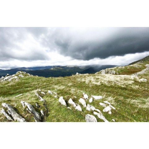 Mountain  Majesty White Modern Wood Framed Art Print by Bay, Noah