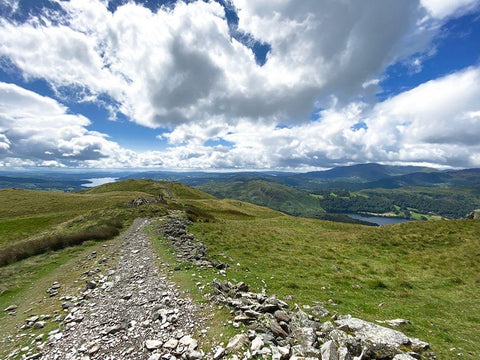 Rocky  Road White Modern Wood Framed Art Print with Double Matting by Bay, Noah