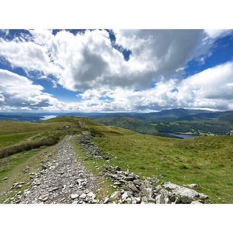 Rocky  Road Black Modern Wood Framed Art Print by Bay, Noah