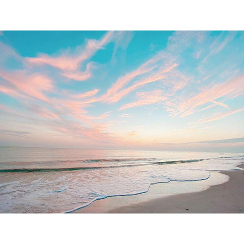 Cotton  Candy Sky Gold Ornate Wood Framed Art Print with Double Matting by Grafitee Studios