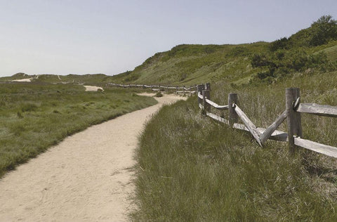 High  Road I White Modern Wood Framed Art Print with Double Matting by Grafitee Studios