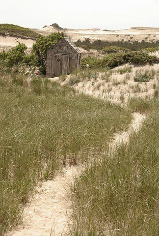 High  Road II White Modern Wood Framed Art Print with Double Matting by Grafitee Studios