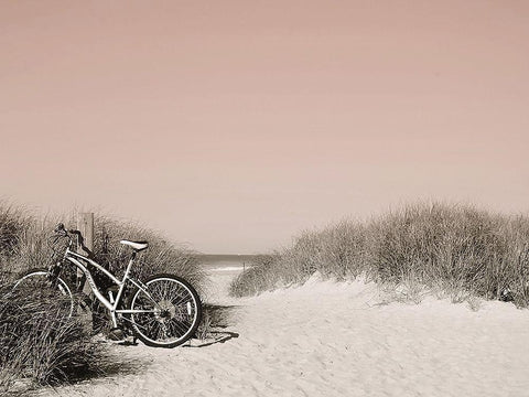 Ride  Paused White Modern Wood Framed Art Print with Double Matting by Grafitee Studios