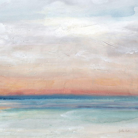 Serene  Scene Bright II White Modern Wood Framed Art Print by Coulter, Cynthia