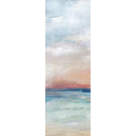 Serene  Scene Bright panel I Black Modern Wood Framed Art Print with Double Matting by Coulter, Cynthia