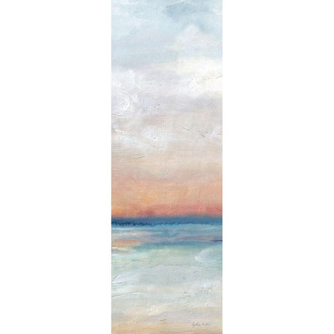 Serene  Scene Bright panel II Black Modern Wood Framed Art Print with Double Matting by Coulter, Cynthia