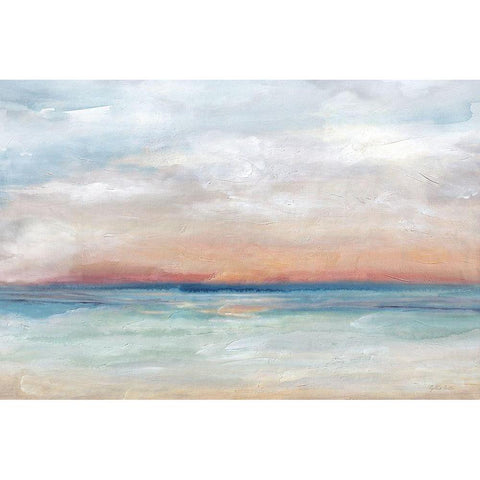 Serene  Scene Bright landscape White Modern Wood Framed Art Print by Coulter, Cynthia