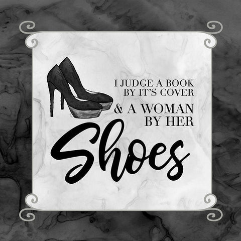 Fashion Humor II-Judge White Modern Wood Framed Art Print by Reed, Tara