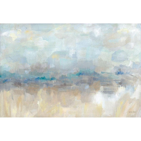 Abstract  Field White Modern Wood Framed Art Print by Coulter, Cynthia