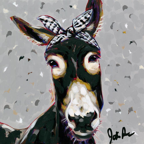 Farm  Pop-Donna Black Modern Wood Framed Art Print by Augustine, Jodi