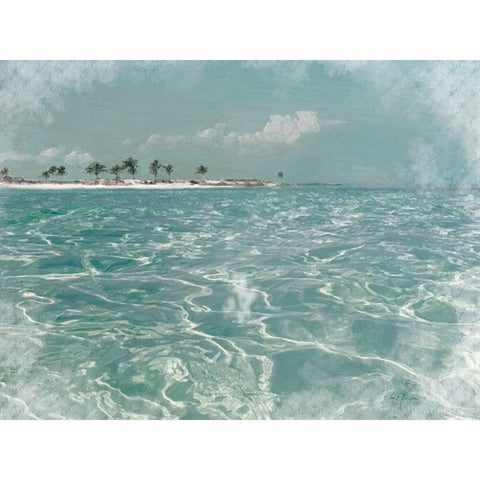 Beach  Scene I Black Modern Wood Framed Art Print by Cusson, Marie Elaine