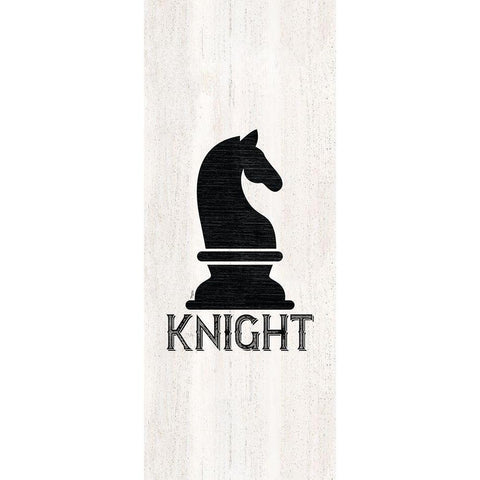 Chess Piece vertical IV-Knight Gold Ornate Wood Framed Art Print with Double Matting by Reed, Tara