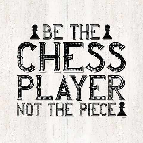 Chess Sentiment I-Player Gold Ornate Wood Framed Art Print with Double Matting by Reed, Tara