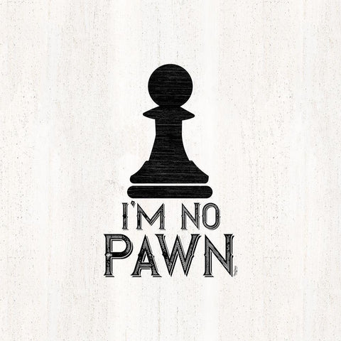 Chess Sentiment III-No Pawn Black Modern Wood Framed Art Print with Double Matting by Reed, Tara