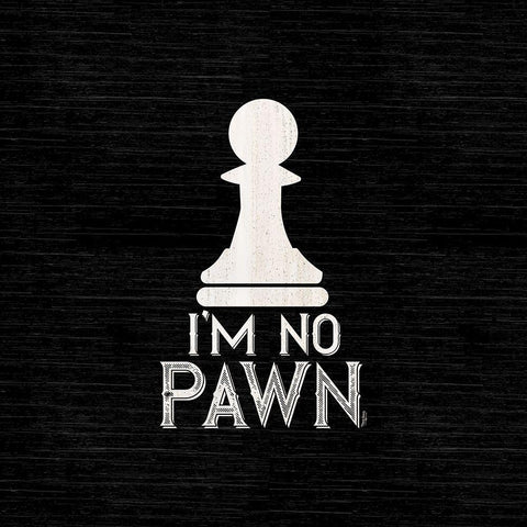 Chess Sentiment black III-No Pawn Black Ornate Wood Framed Art Print with Double Matting by Reed, Tara