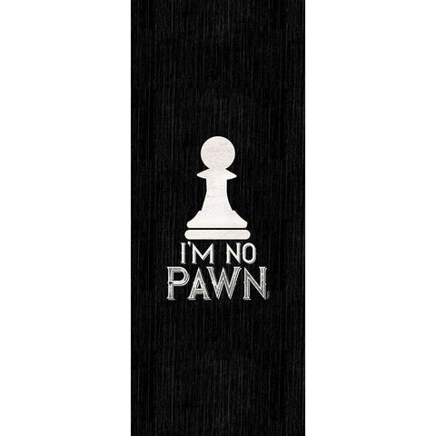 Chess Sentiment vertical black III-No Pawn Gold Ornate Wood Framed Art Print with Double Matting by Reed, Tara