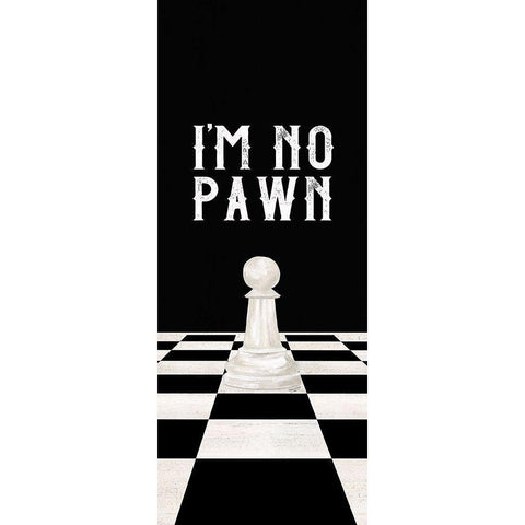 Rather be Playing Chess panel III-No Pawn Gold Ornate Wood Framed Art Print with Double Matting by Reed, Tara