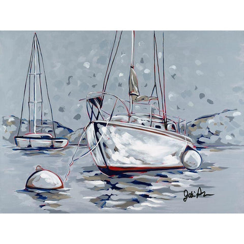 Nautical Display I Black Modern Wood Framed Art Print by Augustine, Jodi