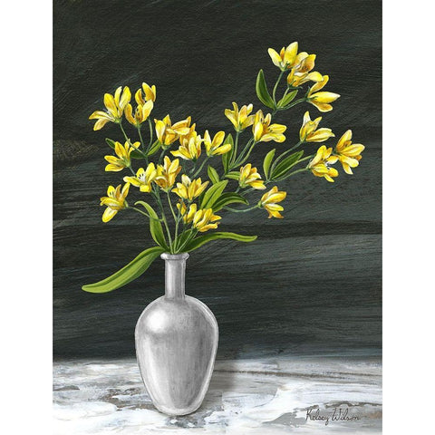 Farmhouse Garden III-Polyanthus White Modern Wood Framed Art Print by Wilson, Kelsey