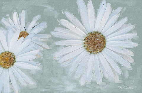 Garden Dream II White Modern Wood Framed Art Print with Double Matting by Cusson, Marie Elaine