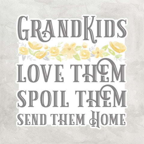 Grandparent Life gray VIII-Spoil Them Black Ornate Wood Framed Art Print with Double Matting by Reed, Tara