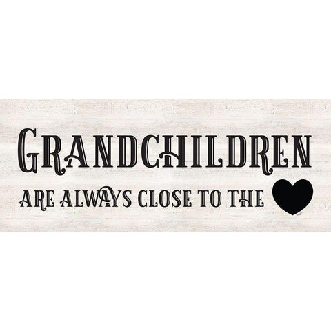 Grandparent Life panel I-Close to the Heart White Modern Wood Framed Art Print by Reed, Tara