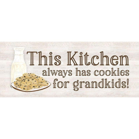 Grandparent Life panel IV-Cookies White Modern Wood Framed Art Print by Reed, Tara