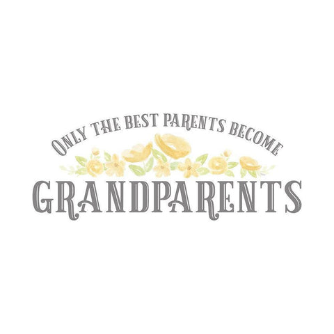 Grandparent Life panel VI-Only the Best Black Modern Wood Framed Art Print by Reed, Tara