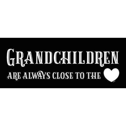 Grandparent Life panel black I-Close to the Heart White Modern Wood Framed Art Print by Reed, Tara