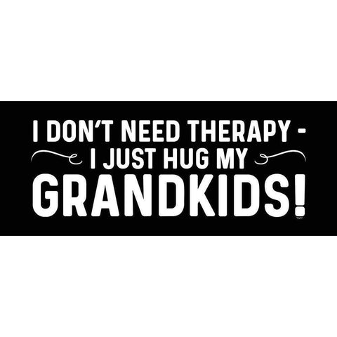 Grandparent Life panel black II-Therapy Black Modern Wood Framed Art Print by Reed, Tara