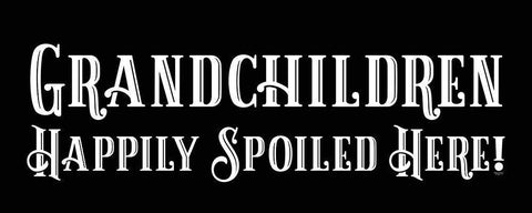 Grandparent Life panel black VIII-Spoiled Here Black Ornate Wood Framed Art Print with Double Matting by Reed, Tara