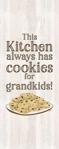 Grandparent Life vertical I-Cookies White Modern Wood Framed Art Print with Double Matting by Reed, Tara