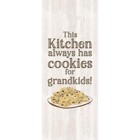 Grandparent Life vertical I-Cookies White Modern Wood Framed Art Print by Reed, Tara