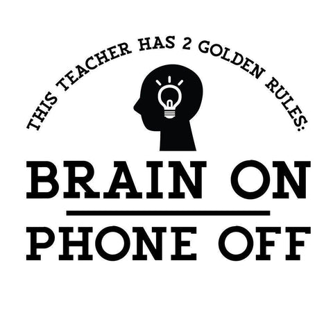 Teacher Truths II-Brain On Gold Ornate Wood Framed Art Print with Double Matting by Reed, Tara