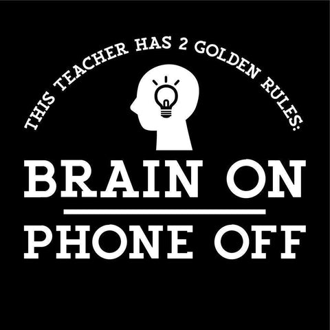 Teacher Truths black II-Brain On Gold Ornate Wood Framed Art Print with Double Matting by Reed, Tara