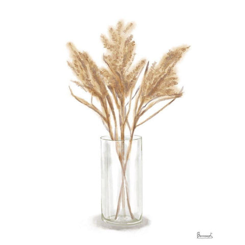 Dried  Flower IV White Modern Wood Framed Art Print by Bannarot