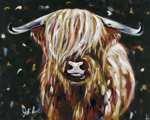 Harriet White Modern Wood Framed Art Print with Double Matting by Augustine, Jodi