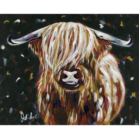 Harriet Black Modern Wood Framed Art Print with Double Matting by Augustine, Jodi