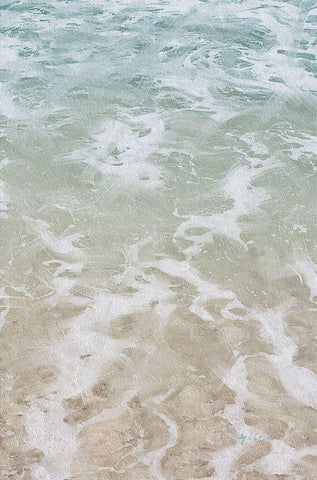 Beach  Shore I White Modern Wood Framed Art Print with Double Matting by Cusson, Marie Elaine