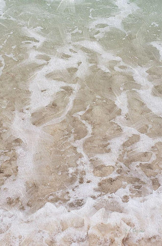 Beach  Shore II White Modern Wood Framed Art Print with Double Matting by Cusson, Marie Elaine