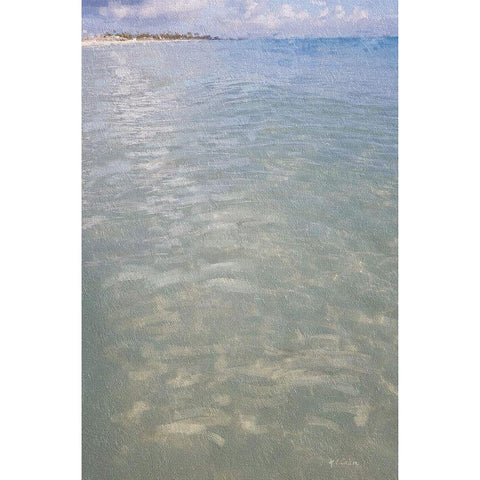 Beach  Shore IX White Modern Wood Framed Art Print by Cusson, Marie Elaine
