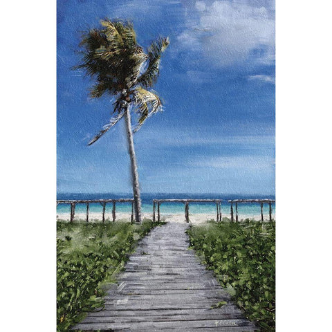 Beach  Shore X Black Modern Wood Framed Art Print with Double Matting by Cusson, Marie Elaine