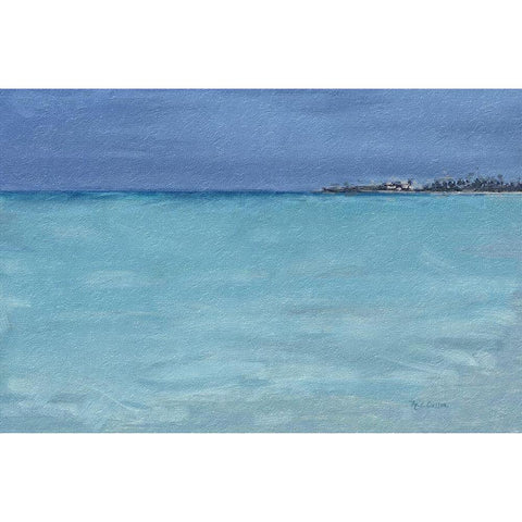 Beach  Shore XII White Modern Wood Framed Art Print by Cusson, Marie Elaine