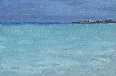 Beach  Shore XII Black Ornate Wood Framed Art Print with Double Matting by Cusson, Marie Elaine