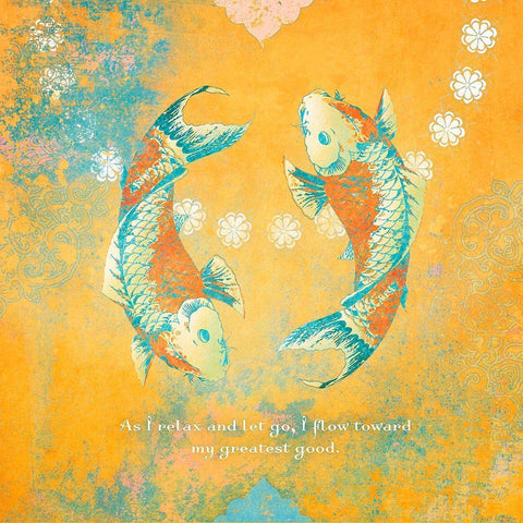 Creative  Visualization V-Relax White Modern Wood Framed Art Print with Double Matting by Duirwaigh